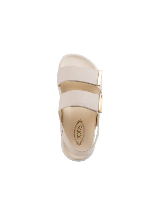Sandali in pelle con doppia fascia TOD'S | XXW68K0JE60 N6MC019